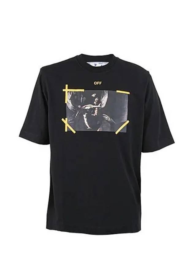 Diag Caravaggio Short Sleeve T-Shirt Black - OFF WHITE - BALAAN 2