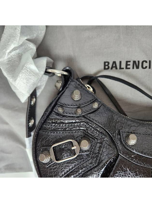 Le Cagole XS Lambskin Shoulder Bag Black - BALENCIAGA - BALAAN 6