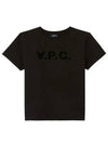 VPC Logo Organic Cotton Short Sleeve T-Shirt Black - A.P.C. - BALAAN 2