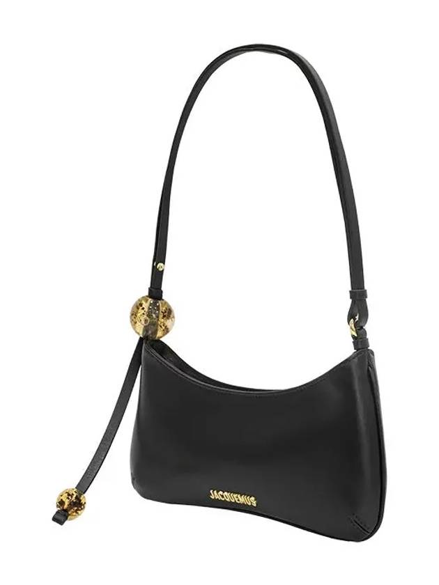 Le Bisou Perle Beaded Shoulder Bag Black - JACQUEMUS - BALAAN 4