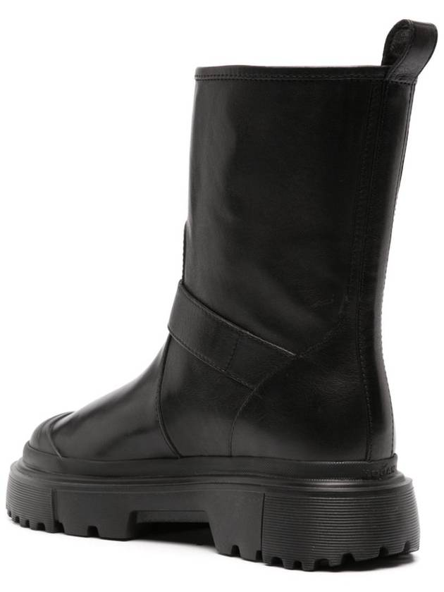 23 fw Black Leather H619 Biker Boots HXW6190FC40KXTB999 B0480786690 - HOGAN - BALAAN 4