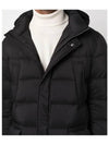 hooded knit trim padded coat - HERNO - BALAAN 4