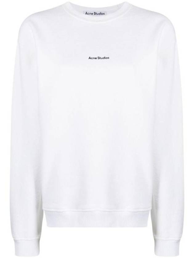 Mini Logo Crew Neck Sweatshirt White - ACNE STUDIOS - BALAAN 2