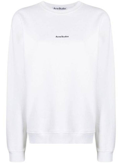 Mini Logo Crew Neck Sweatshirt White - ACNE STUDIOS - BALAAN 2