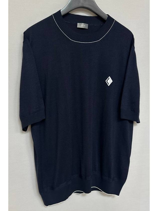 CD DIAMOND logo knit short sleeve tee - DIOR - BALAAN 2