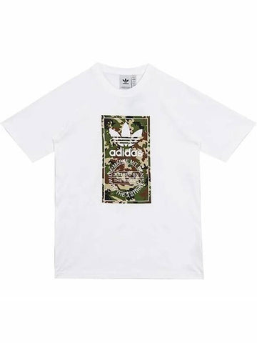 Camo Tongue Short Sleeve T-Shirt White - ADIDAS - BALAAN 1