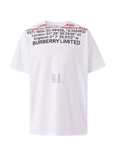 Location Short Sleeve T-Shirt White - BURBERRY - BALAAN 2