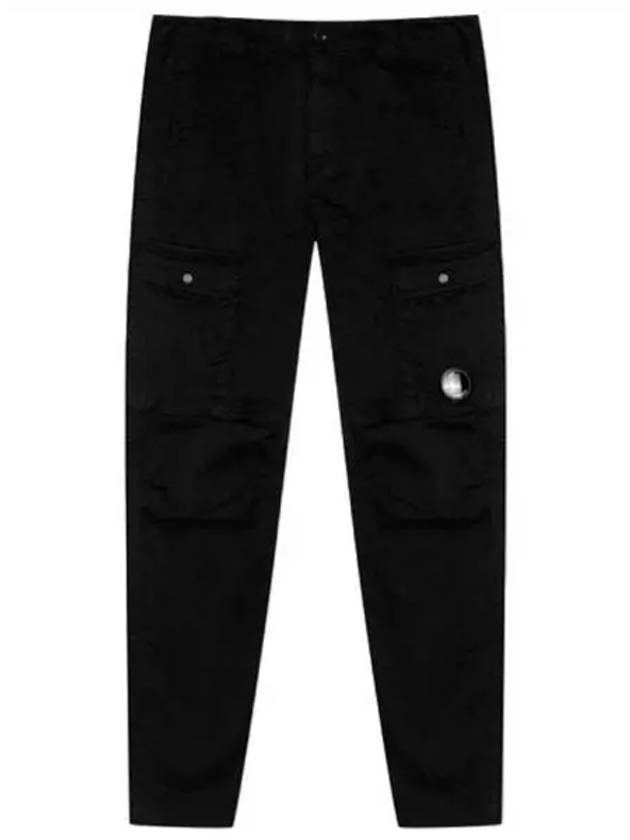 y Men's Lens Wappen Straight Pants Black - CP COMPANY - BALAAN 2