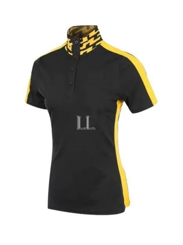 Women's Pip Polo Short Sleeve T-Shirt Black - J.LINDEBERG - BALAAN 2