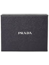 Triangle Logo Leather Half Wallet Black - PRADA - BALAAN 10