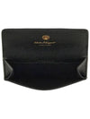 Gancini Leather Card Wallet Black - SALVATORE FERRAGAMO - BALAAN 5