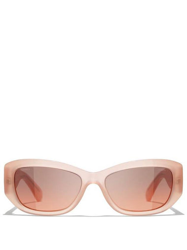 Eyewear CC Logo Sunglasses Coral - CHANEL - BALAAN 1