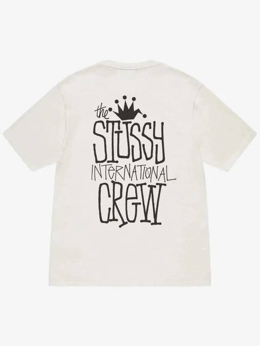 Crown International Pigment Dye Short Sleeve T Shirt Natural - STUSSY - BALAAN 2