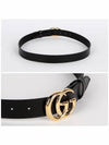 Men's GG Marmont Buckle Belt Black - GUCCI - BALAAN 4