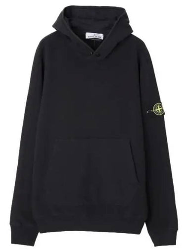 Stretch cotton fleece hoodie regular fit - STONE ISLAND - BALAAN 1