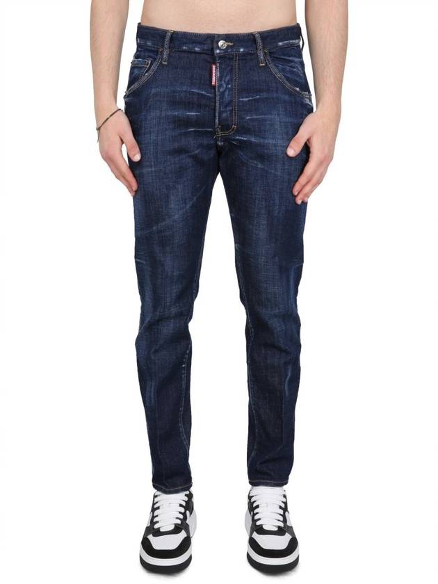 Skater Washed Jeans Blue - DSQUARED2 - BALAAN 2