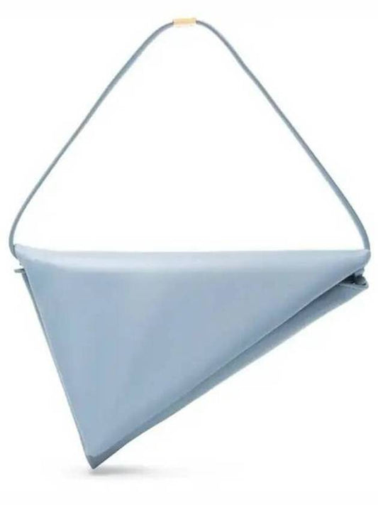 Prisma Triangle Leather Shoulder Bag Light Blue - MARNI - BALAAN 2