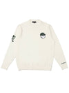 Basic bucket logo sweater IVORY MAN - MALBON GOLF - BALAAN 1