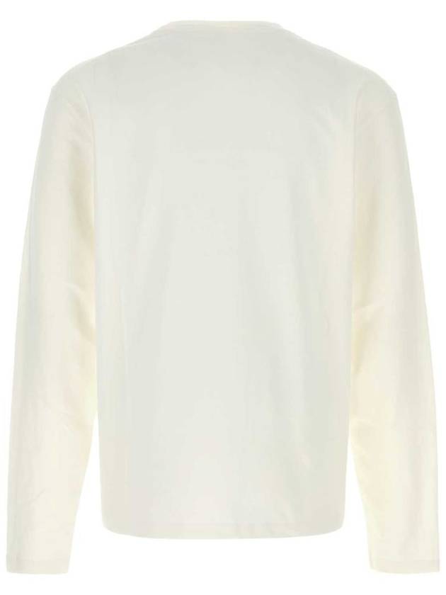 Small Logo Print Long Sleeve T-Shirt White - JIL SANDER - BALAAN 3