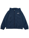 Kids Logo Print Hooded Jacket Navy - KENZO - BALAAN 2