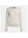 Women's Mother Golfer Merino Wool Crew Neck Sweater Cream - G/FORE - BALAAN 2