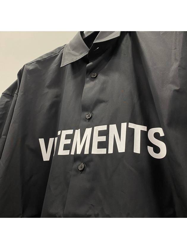 Logo black shirt jacket UE51SH300B - VETEMENTS - BALAAN 3