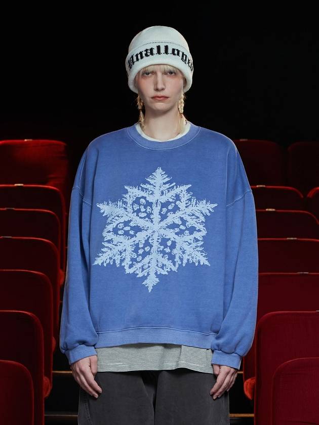 Pigment Snow Sweatshirt Blue - UNALLOYED - BALAAN 1