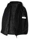 Ghost Piece Nylon Hooded Jacket Black - STONE ISLAND - BALAAN 8