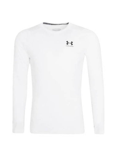 Men's Heat Gear Compression Long Sleeve T-Shirt White - UNDER ARMOUR - BALAAN 1