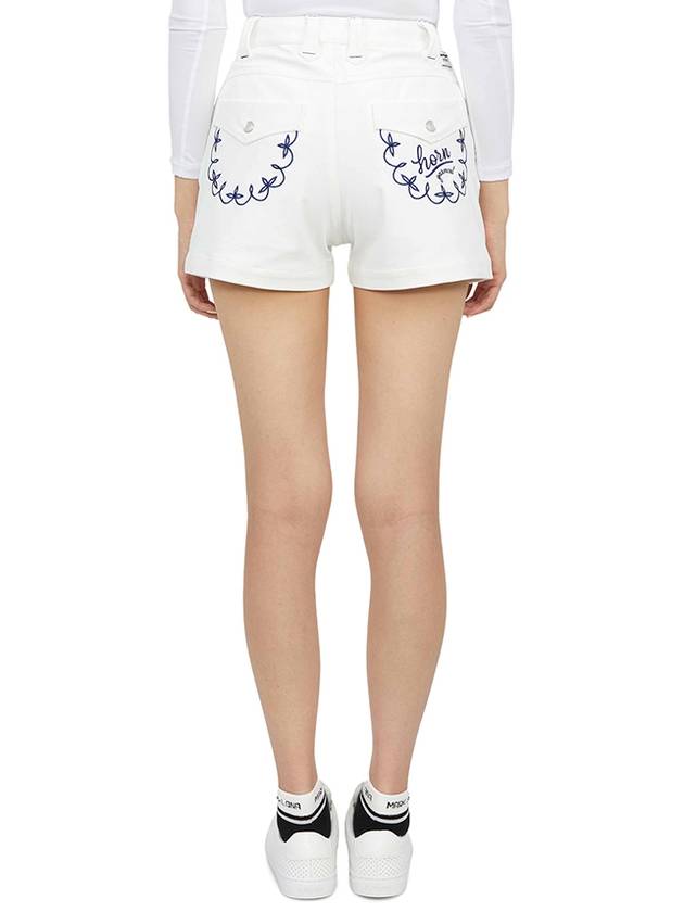 Women's Rocker Shorts White - HORN GARMENT - BALAAN 5