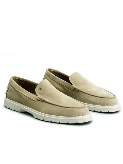 Casual Suede Slipper Loafers Beige - TOD'S - BALAAN 2