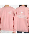 GYMNASTICS crew neck sweatshirt rose white GYMNASTICS CREWNECK - SPORTY & RICH - BALAAN 1