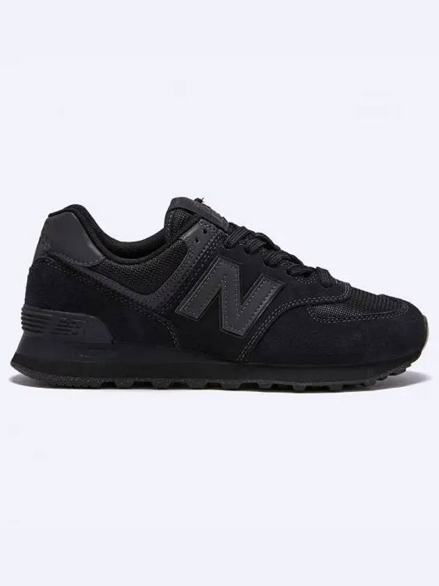 574 Low Top Sneakers Triple Black - NEW BALANCE - BALAAN 2