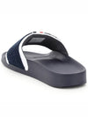 Men's Three-Stripe Tab Terry Slide Slippers Navy - THOM BROWNE - BALAAN 4