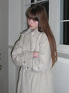 Women's Parisian Wool Trench Coat Ivory - LETTER FROM MOON - BALAAN 6