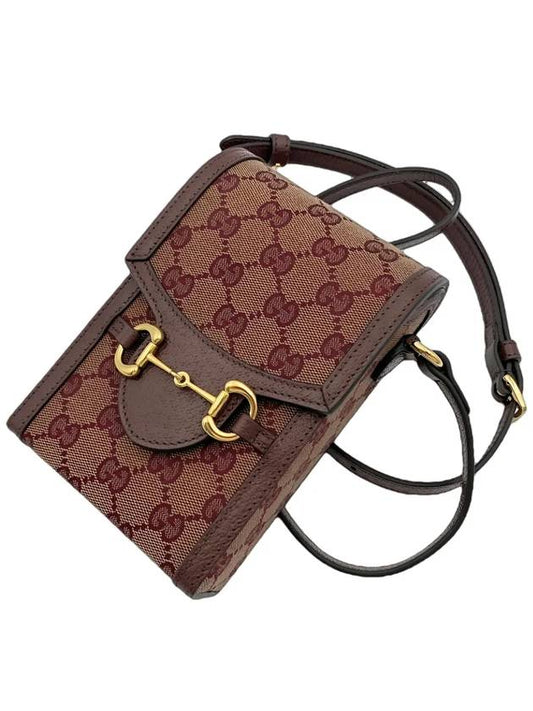 Horsebit 1955 Mini Bag Red Brown - GUCCI - BALAAN 2