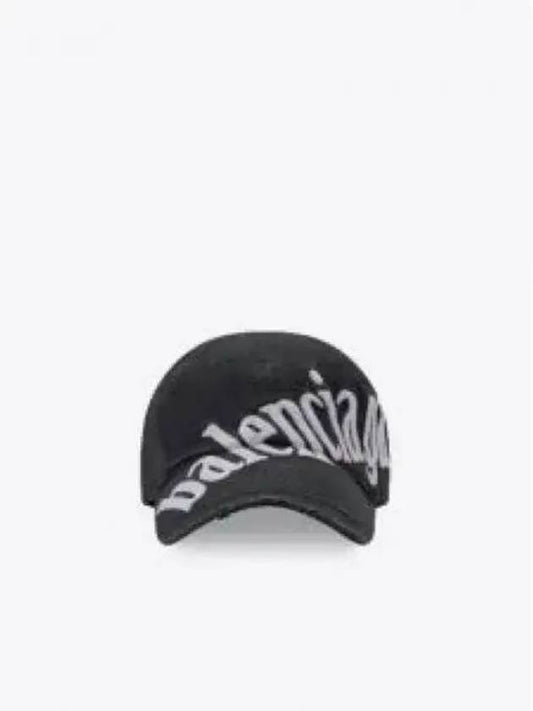 Diagonal Logo Ball Cap Black - BALENCIAGA - BALAAN 2