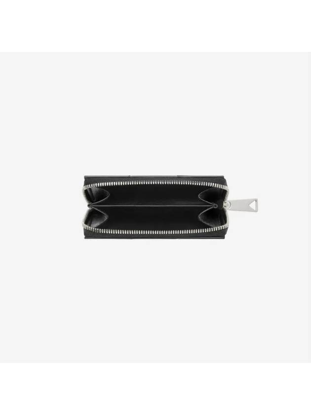 Cassette Zipper Leather Coin Purse Black - BOTTEGA VENETA - BALAAN 3