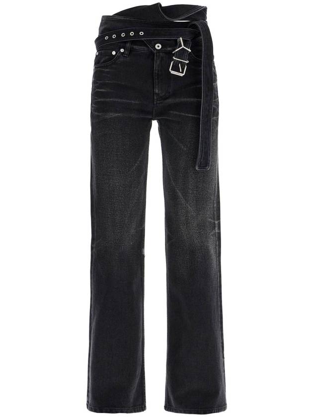 bootcut jeans with criss-cross - Y/PROJECT - BALAAN 1