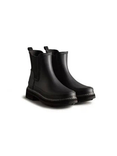 Refined Chelsea Stitch Rain Boots Black WFS2100RMABLK - HUNTER - BALAAN 1