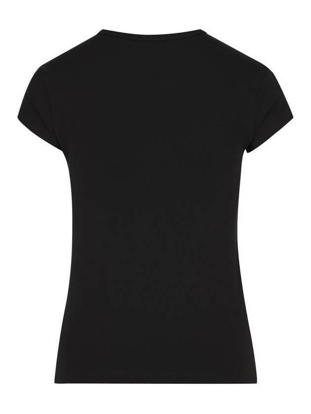 T Angie Peekaboo Logo Short Sleeve T-Shirt Black - DIESEL - BALAAN 3