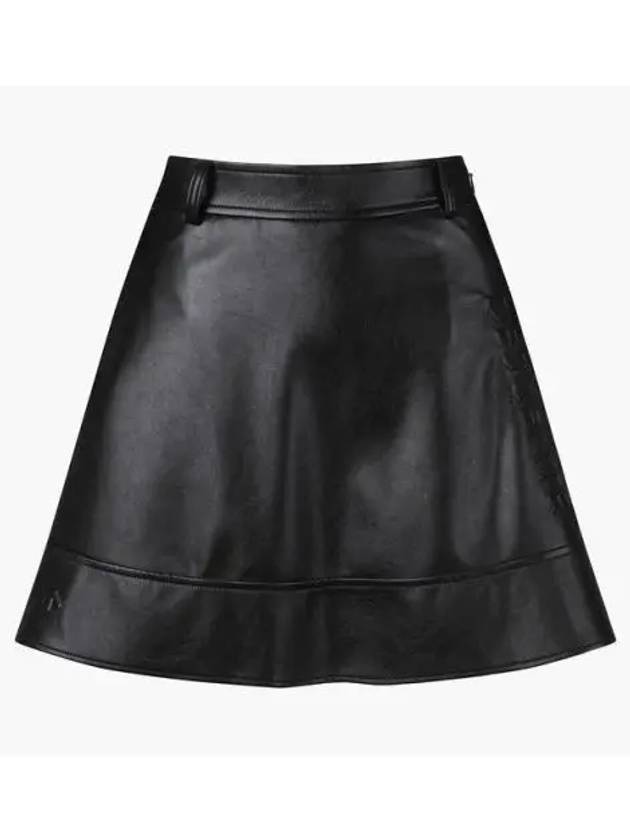 GOLF Women s Leather Flare Skirt - DESCENTE - BALAAN 1