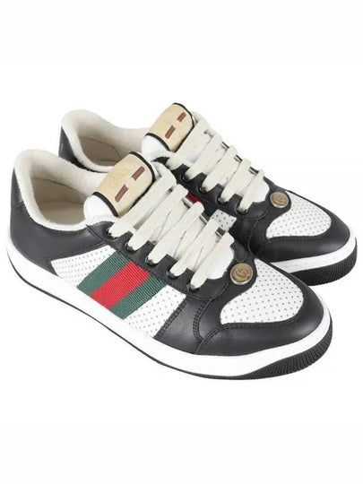 Women's Screener Low Top Sneakers Black - GUCCI - BALAAN 2