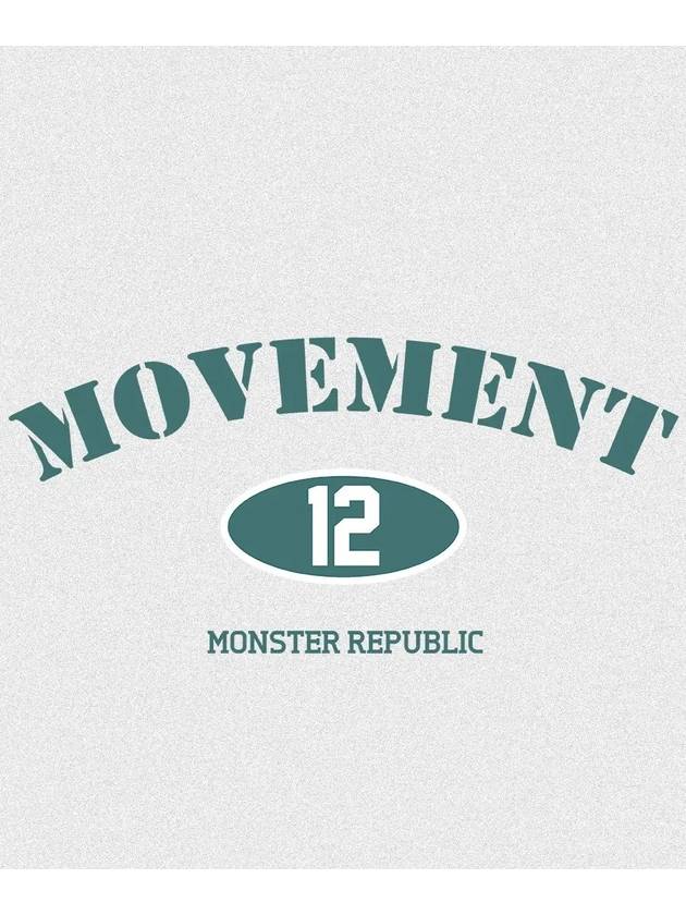 Authentic Sweatshirt Evergreen Melange Grey - MONSTER REPUBLIC - BALAAN 4