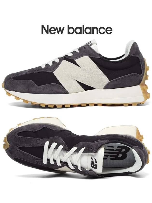 327 Clean Low Top Sneakers Vintage Black NBPDES107B - NEW BALANCE - BALAAN 2