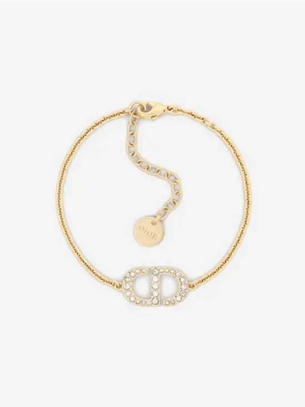 Petit CD Metal Crystal Bracelet Gold - DIOR - BALAAN 2