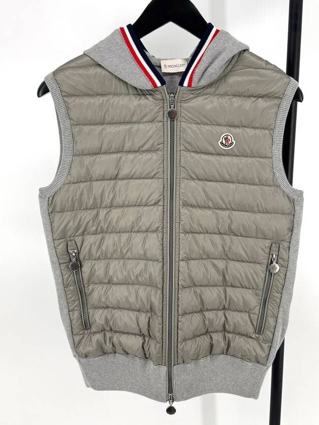 Knit vest padded gray M size - MONCLER - BALAAN 1