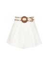 ZIMMERMANN HALLIDAY Belted Linen Shorts 9936ASS241 IVO - ETC - BALAAN 1