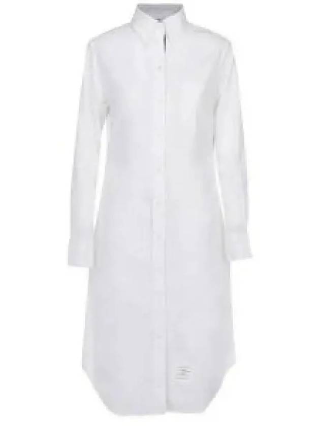 Women's Oxford Classic Shirt Midi Dress White - THOM BROWNE - BALAAN 2