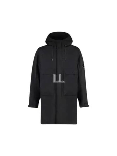 Shell-R Hooded Parka Black - CP COMPANY - BALAAN 2